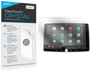 BoxWave Screen Protector Compatible with BOSS Audio BE10ACP - ClearTouch Crystal (2-Pack), HD Film Skin - Shields from Scratches for BOSS Audio BE10ACP