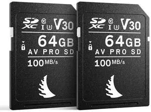 Angelbird - Match Pack for Canon - AV PRO SD V30-64 GB - SDXC UHS-I Memory Cards - up to 6K - for Everyday Photo and Video Shooting