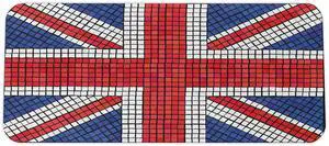 Ambesonne Union Jack Computer Mouse Pad, Mosaic Tiles Inspired Design British Flag National Identity Culture, Rectangle Non-Slip Rubber Mousepad Large, 31" x 12" Gaming Size, Royal Blue Red White