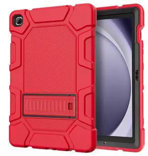 Azzsy Case for Samsung Galaxy Tab A9+/A9 Plus 11 2024 Model (SM-X210/X216/X218), Heavy Duty Shockproof Rugged High Impact Protective Case, Red
