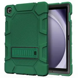 Azzsy Case for Samsung Galaxy Tab A9+/A9 Plus 11 2024 Model (SM-X210/X216/X218), Heavy Duty Shockproof Rugged High Impact Protective Case, Alpine Green