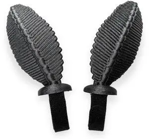 Moth Antennas Headphone Attachments - Adorable Bug Ears for Headphones in Various colors with Hidden Self Fastener - Moth Antenna for Gamers and Streamers (Sparkle Black)