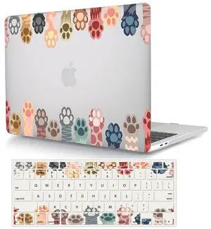 Bandless ACJYX Laptop Case Compatible with MacBook Air 13 inches Retina wTouch ID (202020192018 Release) & Keyboard Plastic Hard Shell - Cat paw, A2337A2179A1932 (Air 13 Touch ID 2018-2020)