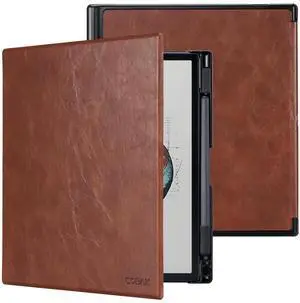 CoBak Case for 10.3" Boox Note Air 4 C (2024 Released)/Note Air 3 C Tablet ePaper(2023 Released) - New Lightweight PU and Hard Back Shell Cover with Built-in Pen Holder, Auto Sleep-Wake, Brown