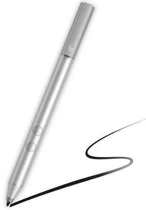 MPP 1.51 Tilt Pen for HP,MPP 1.51 Pen for HP Envy X360,Microsoft Pen Protocol (MPP) Supported Devices,1024 Pressure, with AAAA Battery(Silver,3V2X4AA)