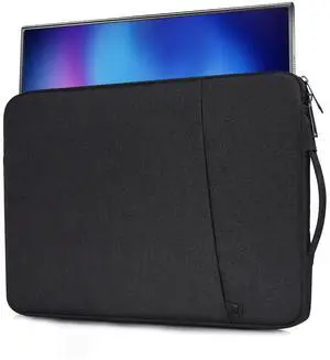 18.5 Inch Portable Monitor Case Sleeve Bag Compatible with Most Large 18.5 Inch Portable Monitor Water Resistant Carrying Pouch Bag with Pocket(18.1x11.8 Inch)