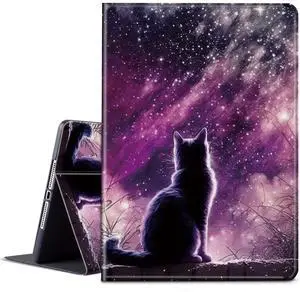 BPQOJB for Kindle 11th/12th Generation Case 6 inch 2022/2024 Release with Adjustable Stand & Auto Wake/Sleep Smart Protect Cover Case - Galaxy Cat
