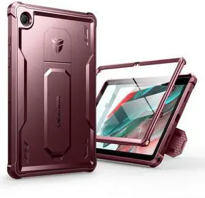 Dexnor Case for Samsung Galaxy Tab A8 10.5 Inch 2022, [Built in Screen Protector & Kickstand] Heavy Duty Shockproof Full Body Protective Cover for Galaxy Tab A8 Case (Red)