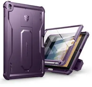Dexnor for iPad 9.7 Inch 6th /5th Generation(2018/2017), [Built in Screen Protector & Kickstand] with Pen Holder Heavy Duty Shockproof Full Body Protective Cover for iPad 6th Generation Case-Purple