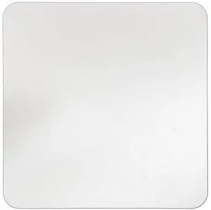 DIYEAH Transparent Glass Mousepad Gaming Non-Slip Clear Desk Mat Pad with Round Edge Desk Protector for Laptop Computer Office, 9.84 X 9.84 inch