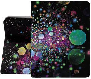Berkin Arts for iPad Pro 12.9 Inch 2022(6th Gen) Case/2021(5th Gen)/iPad Air 6th 2024(M2) Case Folio Case Premium Leather Cover Holography Cosmic Colorful Galaxy Theme