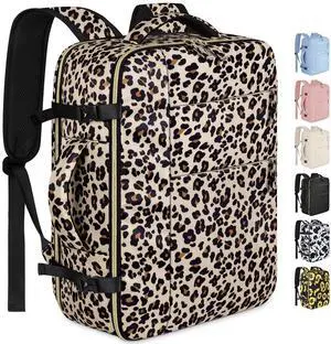 Capolo Travel Backpack for Women Men Waterproof Laptop Backpack Airlines Approved Carry On Backpack Bag Computer Bags for Business, Work, Traveling Fits 15.6 Inch Laptop(Leopard) Capolo Travel Backpack for Women Men Waterproof Laptop Backpack Airlines Approved Carry On Backpack Bag Computer Bags for Business, Work, Traveling Fits 15.6 Inch Laptop(Leopard)