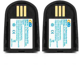 2pcs 82742-01 204755-01 Replacement Battery for Plantronics Savi W740 W02 W745 W720 W440 W445 WH500 CS540XD WH500A W440-M W740-M C054A C074,PN:84598-01 86507-01 Wireless Headsets Headphones Repair.