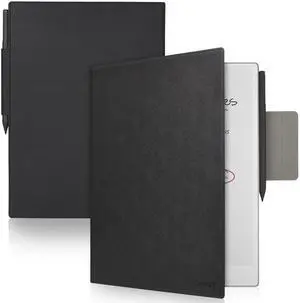 Caweet Case for Remarkable Paper Pro 11.8 Inch 2024 Released, Premium PU Leather Lightweight Book Folio Cover with Bulit-in Magnet & Pen Holder, Black