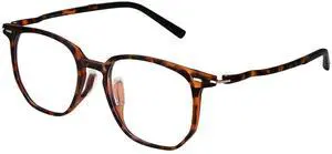 Dollger Blue light Glasses for Women Oversized Anti Blue Light Blocking Glasses Frame Eye Strain Computer Eyewear Tortoiseshell