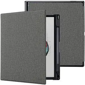 CoBak Case for 10.3" Boox Note Air 4 C (2024 Released)/Note Air 3 C Tablet ePaper(2023 Released) - New Lightweight PU and Hard Back Shell Cover with Built-in Pen Holder, Auto Sleep-Wake, Gray