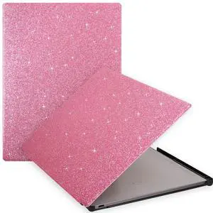 Caweet Case for Remarkable Paper Pro 11.8" 2024, Slim Hard Back Shell Protective Book Folio Cover with Built-in Pen Holder and Auto Wake/Sleep, Glitter Pink