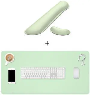 Lake Green Keyboard and Mouse Wrist Rest Set & Extended Mouse Pad