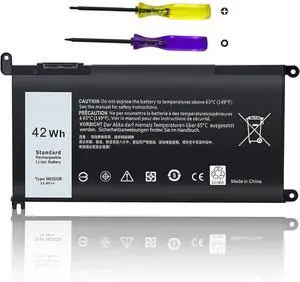 New Replacement WDX0R Laptop Battery for Dell Inspiron 15 5000 5567 5570 5565 5568 5578 7000 7560 7570 7573 7569 7579 13 5368 5378 7378 17 5765 5767 5770 Series Notebook Battery Fits 3CRH3 T2JX4 FC92N