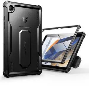 Dexnor Case for Samsung Galaxy Tab A8 10.5 Inch 2022, [Built in Screen Protector & Kickstand] Heavy Duty Shockproof Full Body Protective Cover for Galaxy Tab A8 Case-Black