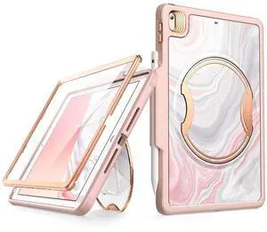 Clayco Nebula Case for iPad 9th/8th/7th Generation Case 10.2 Inch 2021/2020/2019, Multi-Angle Viewing Full Body Stand Cover for iPad 10.2" with Built-in Screen Protector & Pencil Holder, Marble