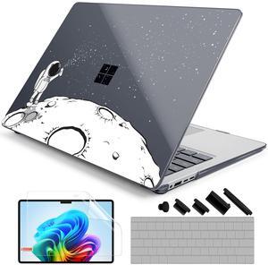 DONGKE Case for Microsoft Surface Laptop (2024), Windows 11 Copilot+ PC, 13.8 Inch Touchscreen Display, Protective Plastic Hard Shell Case with Keyboard Cover & Screen Protector - Astronaut