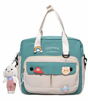 Cute Bags Kawaii Backpack Messenger Bag For School,Aesthetic Backpacks Multifunction Laptop Japanese Ita for Teen Girls Kids Lunch Totes