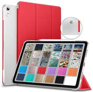 DuraSafe Cases for iPad Pro 12.9 3rd Gen 2018 PC Case A1876 MTEL2LL/A MTEM2LL/A A2014 MTFN2LL/A MTFL2LL/A MTFP2LL/A MTFQ2LL/A A1983 MTHN2LL/A MTHU2LL/A MTJA2LL/A MTJ02LL/A MTJH2LL/A - Scarlet