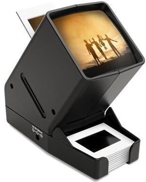 DigitConvert 35mm Slide Viewer, 3X Magnification, USB Powered/Battery Operation-for 35mm Slides & Positive Film Negatives (4AA Batteries Included)
