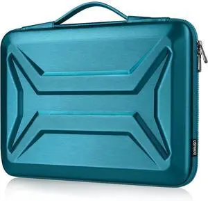 DOMISO 14 Inch Laptop Hard Case, Waterproof Shockproof Hard Shell Laptop Sleeve Protective Computer Bag for Most 14" Laptops/Lenovo ThinkPad/Dell XPS/HP Pavilion/Macbook Pro, Teal