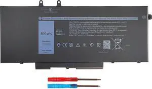4GVMP 1V1XF Laptop Battery for Dell Latitude 5400 5500 Latitude E5400 E5500 5410 5510 Precision 3540 3550 Inspiron 7590 2-in-1 7591 2-in-1 7791 2-in-1 P84F P84F001 P42E NO MC506 MC505 MC507 661-5736