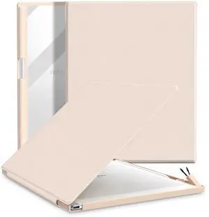 E NET-CASE Case for Remarkable 2 Paper Tablet 10.3" 2020 Released, Book Folio Design with Built-in Pen Holder, Lightweight & Transparent Back Shell Case for Remarkable 2 (Pink)