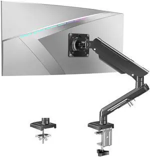 ErgoFocus Single Monitor Mount Arm, Fits 13-32 Inch, Holds 4.4-22lbs, Full Motion, VESA 75x75/100x100, Desk Mount Freelift Pro