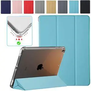 DuraSafe Cases for iPad 10.5 Inch Air 3rd Gen [ PRO 10.5 Air 3 ] 2017/2019 A1701 A2152 A2123 MUUL2LL/A MUUK2LL/A MUUJ2LL/A MQDX2LL/A MQDT2LL/A Power Saving Auto Sleep/Wake Case Clear Back - Sky Blue