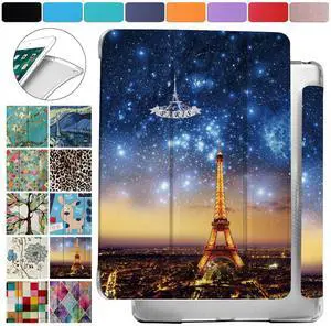 DuraSafe Cases for iPad 5 2017iPad 6 2018 [iPad 5th 6th ] 9.7 Inch A1893 A1822 A1954 MP252LL/A MPGA2LL/A MRM52LL/A MR702LL/A MR6Y2LL/A Dual Angle Stand Honeycomb Pattern Printed Cover - Paris Night