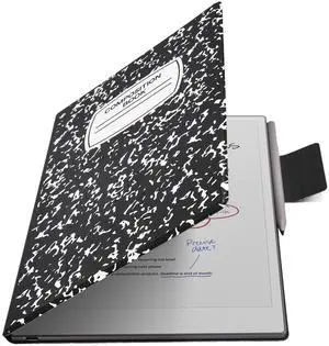 E NET-CASE Case for Remarkable Paper Pro, Premium PU Leather Book Folio with Pen-Buckle, Lightweight Magnetic Case with Auto Sleep/Wake for Remarkable Paper Pro 11.8" 2024 Released (Black-Notebook)
