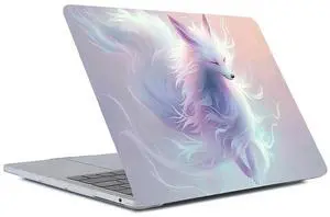 Goodsprout Computer Case for MacBook Pro 16 Inch Fox in Light and Shadow Colorful Pattern Clear Release 2019 Model A2141 Hard Shell Case Compatible with MacBook Pro 16 Inch