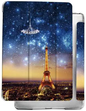 DuraSafe Cases for iPad Mini 6th Gen 2021 8.3 Inch [ Mini 6 ] A2567 A2568 A2569 MK893LL/A MLX43LL/A MK8C3LL/A Shock Proof Magnetic Dual Angle Stand with Honeycomb Pattern Printed Cover - Paris Night