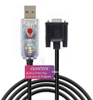 Feanteek Skywatcher Cable USB to DB9 Control Cable for Skywatcher EQ6 and NEQ6 Mount, for Orion Atlas EQ-G Mount.(EQ6(1.8M))