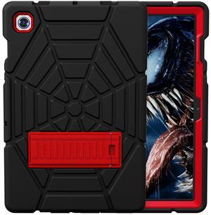 Grifobes Galaxy Tab A8 Case, for Samsung Galaxy Tab A8 Case 10.5 inch 2022 Shockproof Rugged Protective Cover with Stand for 10.5" Tablet SM-X200/X205/X207 for Kids Boys Children (Black+Red)