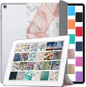 DuraSafe Cases for iPad Air 1st 9.7 inch PC Cover A1474 MD785LL/A MD788LL/A MD788CH/A A1475 MD786LL/A MD789LL/A MD898LL/A ME906LL/A A1476 ME993LL/A ME999LL/A MF020LL/A MF021LL/A - Marble Pink