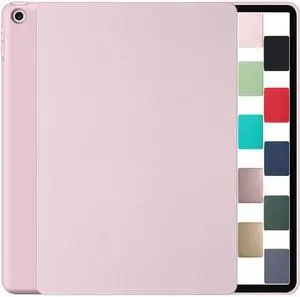DuraSafe Cases for iPad 9 2021 iPad 8 2020 iPad 7 2019 10.2 Inch [iPad 9th 8th 7th Gen ] A2602 A2604 A2270 A2197 A2603 A2428 A2429 Full Body Protective Soft Back Cover with Wake/Sleep Feature - Pink