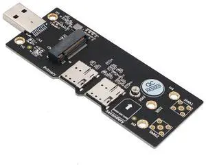 NGFF(M.2) to USB 3.0 Adapter with Dual Nano SIM Card Slot for 3G/4G/5G Module