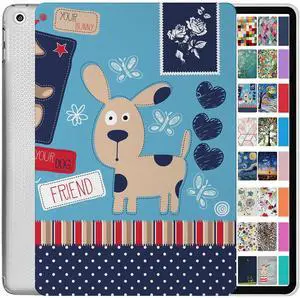 DuraSafe Cases for iPad 4th iPad 3rd iPad 2nd Gen - 9.7 Inch [iPad 4 3 2 Gen Old Model ] A1396 A1416 A1430 A1403 A1458 A1459 A1460 A1395 A1397 Printed Shock Absorbant TPU Clear Case - Puppy Friend