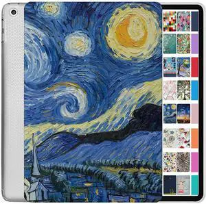 DuraSafe Cases for iPad Air 3rd Gen 10.5 Inch 2017/2019 [ PRO 10.5 Air 3 ] A1701 A1709 A1852 A2152 A2123 A2153 A2154 Printed Shock Absorbant Flexible TPU Protective Clear Case - Starry Night