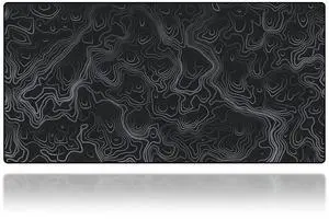Gamer Boss - Gaming Mouse Pad - 36 x 17 Inches - 4mm Thick with Stitched Edges, Non-Slip Rubber Base, Premium Cloth Mousepad, Desk Mat for Laptop, Keyboard, Computer & PC (Extended Plus, Topographic)