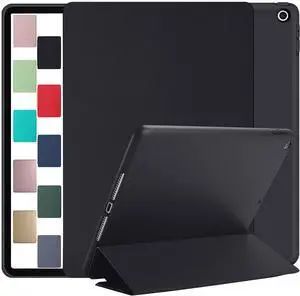 DuraSafe Cases for iPad 7.9 Inch Mini 3 2 1 Generation [iPad Mini 3rd 2nd 1st ] A1599 A1489 A1432 MGNV2LL/A MGYE2LL/A MGNR2LL/A ME276LL/A with Soft Silicone Back and Flip Stand Cover - Black