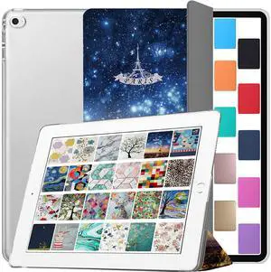 DuraSafe Cases for iPad PRO 1st Gen 2015 12.9 Inch [ 1 Gen ] ML0H2LL/A ML0G2LL/A ML0N2LL/A ML0Q2LL/A ML0R2LL/A ML0V2LL/A Printed iPad Cover with Translucent Frosted Hard Back - Paris Night