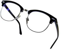 Blue Light Blocking Glasses  Anti-Fatigue Computer Glasses Prevent Eye Strain Vintage Mettal Gaming Glasses