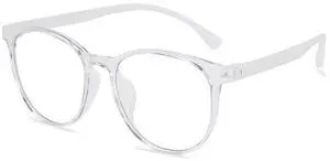 GLASAOTO Blue Light Blocking Glasses Reading Glasses for Women Men Round Eyeglasses Frame Lightweight Reduce Eye Strain Clear 0